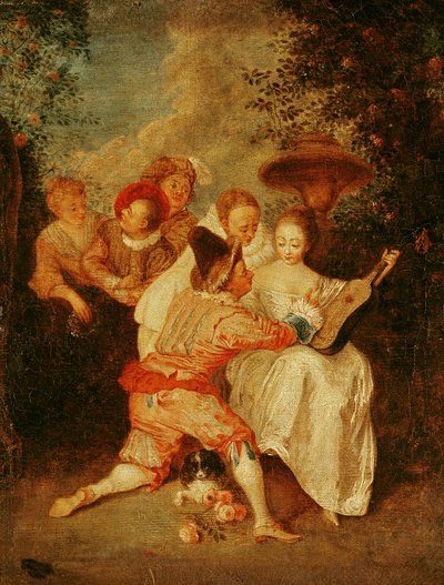 Le Conteur - Jean Antoine Watteau